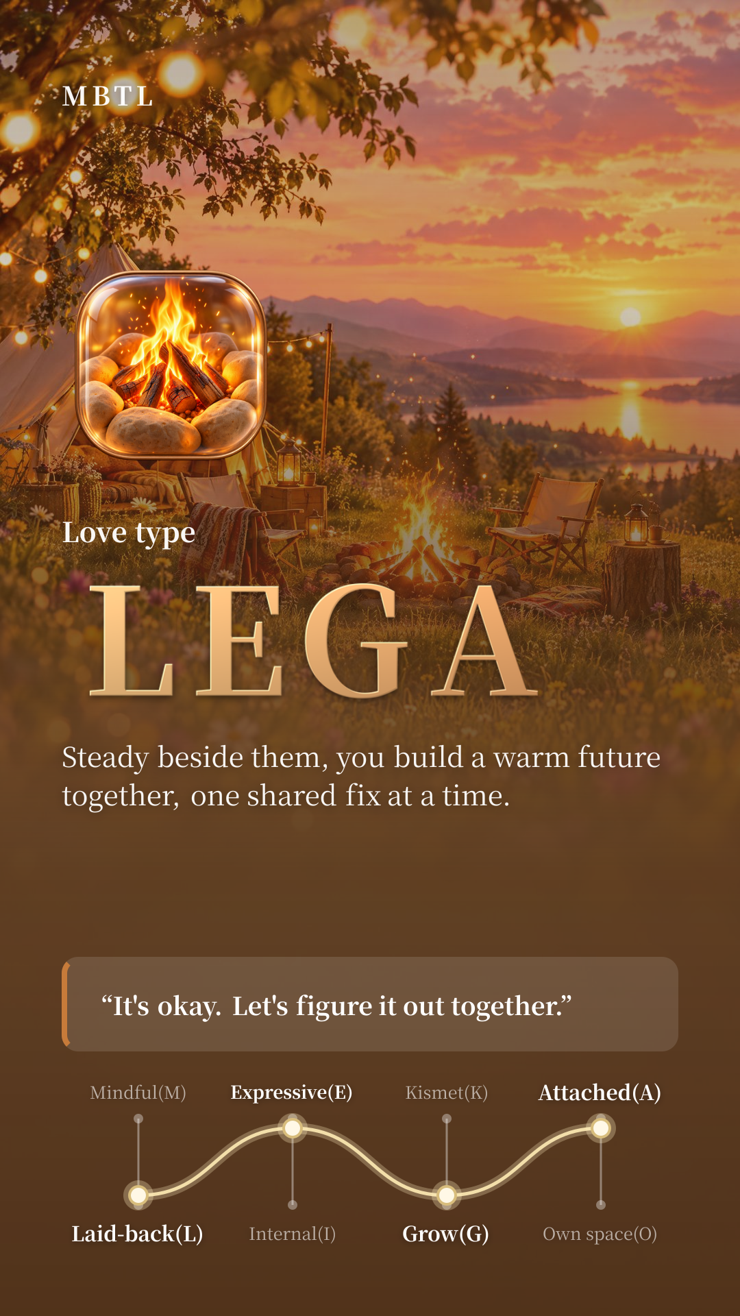 Tended Hearth LEGA type card
