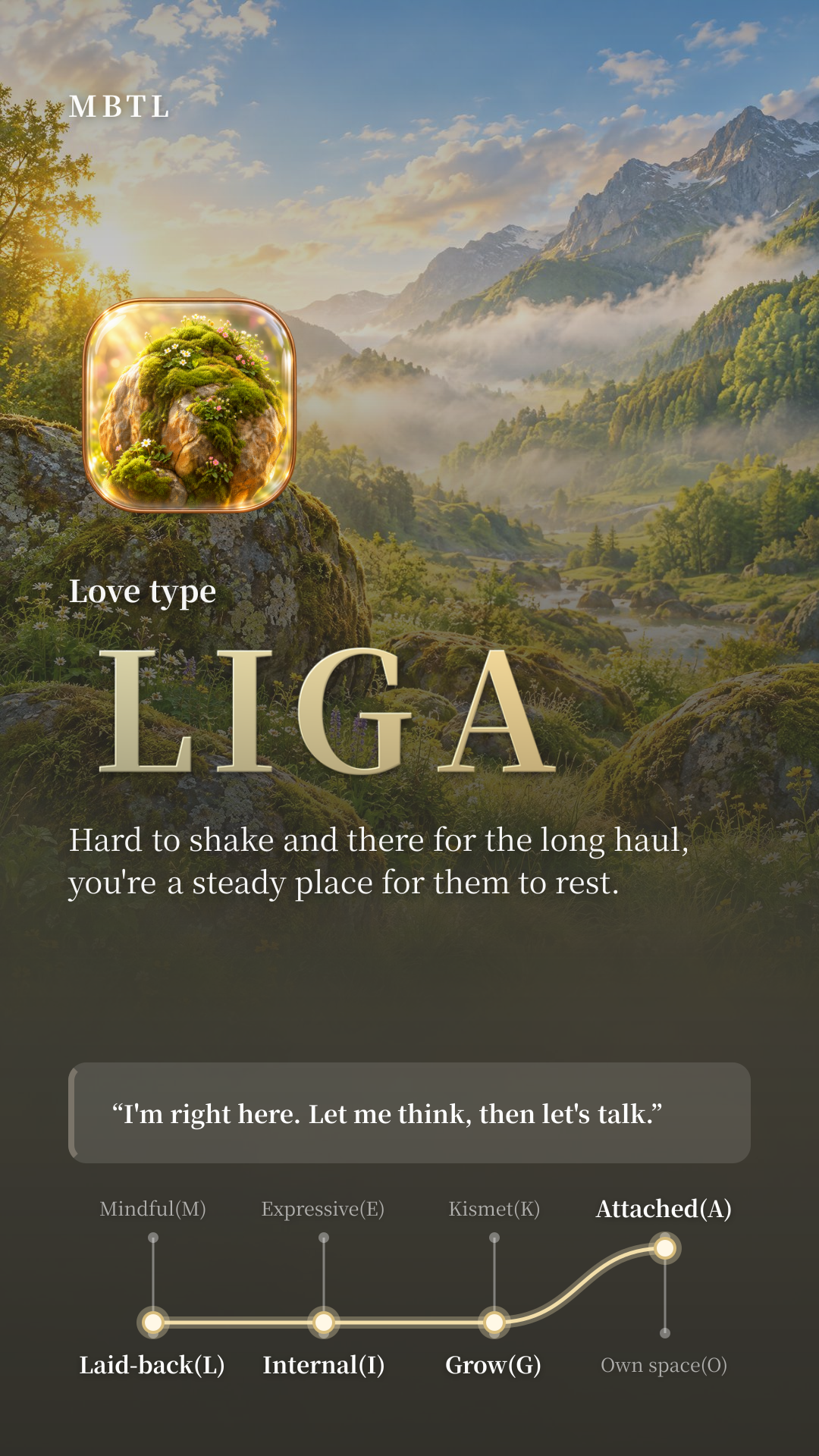 Steadfast Rock LIGA type card