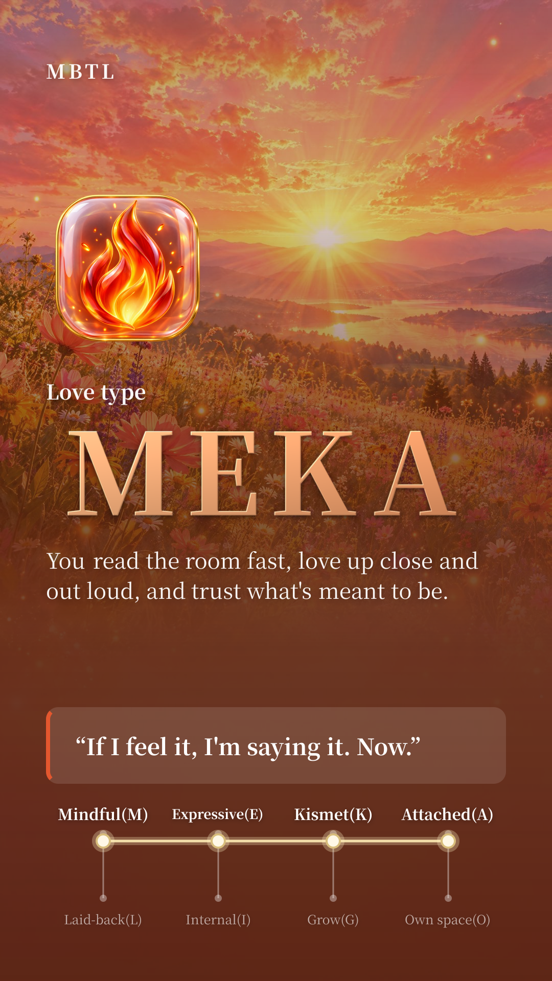 Blazing Flame MEKA type card