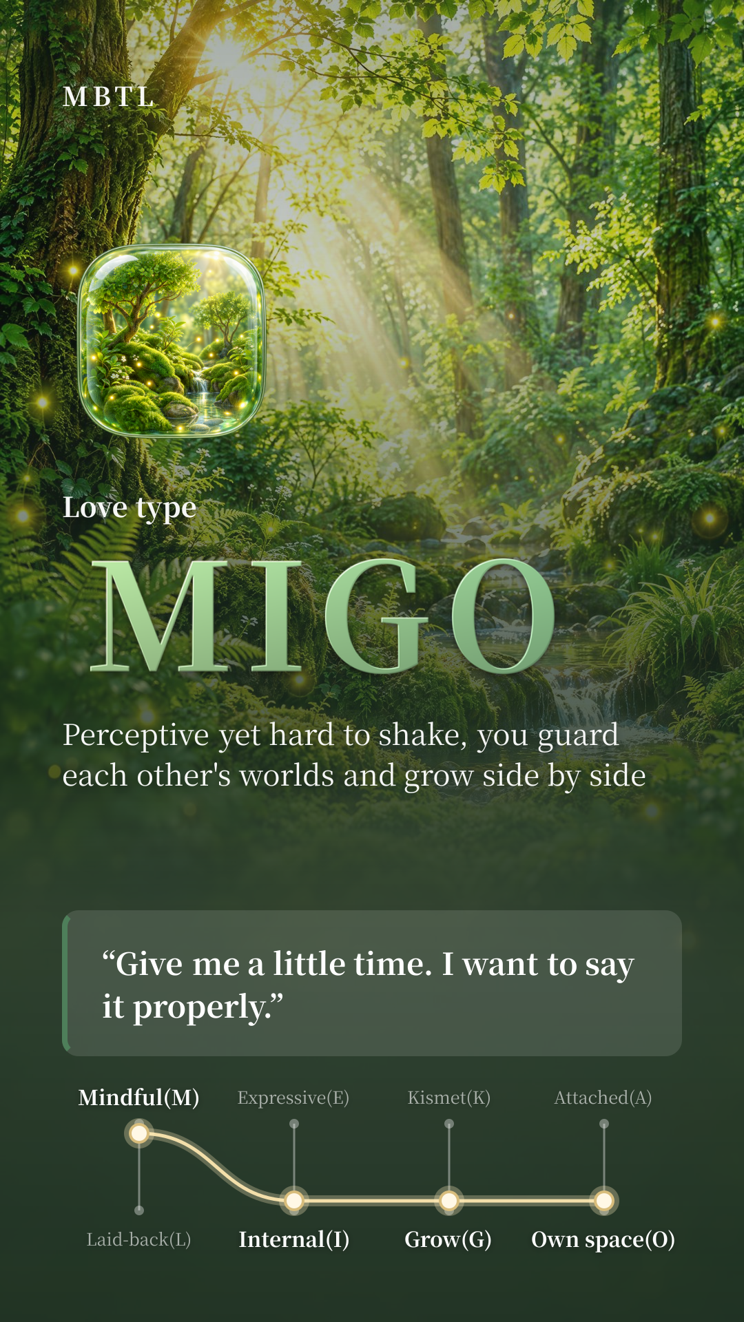 Quiet Forest MIGO type card