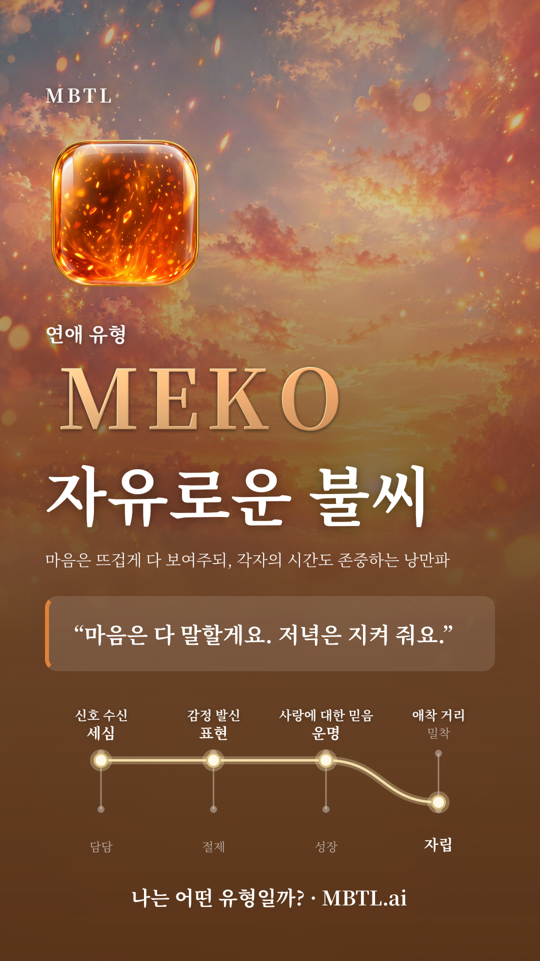 자유로운 불씨 MEKO 유형 카드